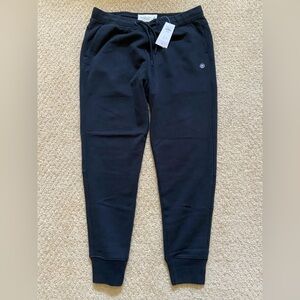 ABERCROMBIE & FITCH MEDIUM BLACK FLEECE JOGGER PANTS